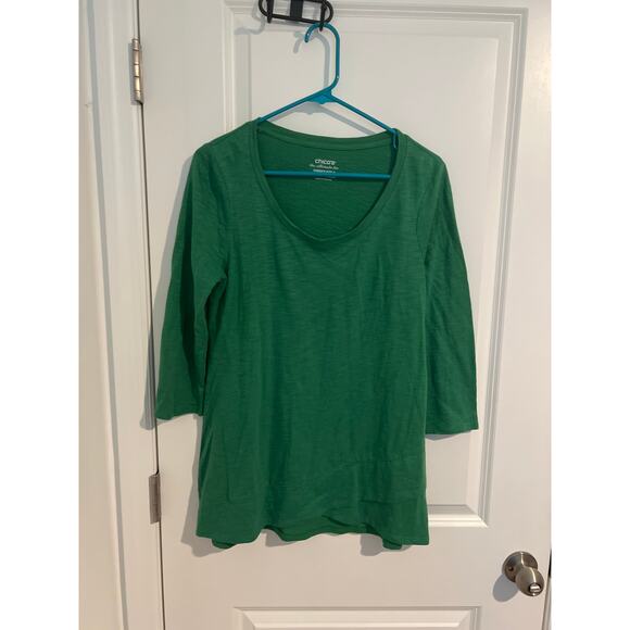 Chico's Tops - Chico’s Ultimate Tee – Size 0 – Green